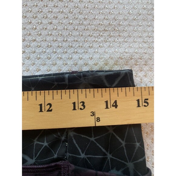Lululemon Stash It Crop Leggings Womens 8 Burgundy Star Crushed Black Cherry - Picture 16 of 16